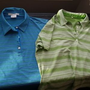 2 women's Nike DriFit Golf Shirts